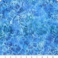 Kaufman GARDEN STYLE Artisan Batiks 20057 61 Blue Green Purple LUNN Quilt Fabric