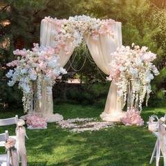 Black Sheer Organza Fabric for Wedding Arch Draping, 5 Yards x 63 Inches