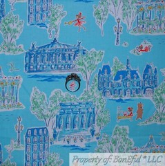 BonEful Fabric FQ Cotton Quilt VTG Green Grass Tree Farm Red Barn Truck Horse UK