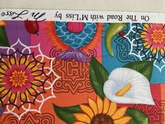 fabric Butterfly Flower Fish By M, Liss 43″ X 50”BTY 966