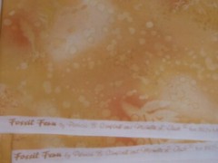 1 YD Fossil Ferns Benartex Golden Yellow Rust Quilt Cotton Fabric Blender