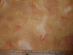 1 YD Fossil Ferns Benartex Golden Yellow Rust Quilt Cotton Fabric Blender