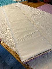 3.5 Yds Roc-lon Unbleached 108″ Wide Muslin Perm Press Fabric # 5120