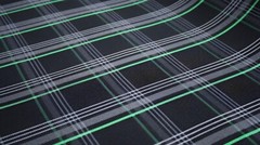 Green GTI Plaid Car Upholstery Fabric – VW Golf MK7- 3mm Foam – 59″ – 150cm- Car
