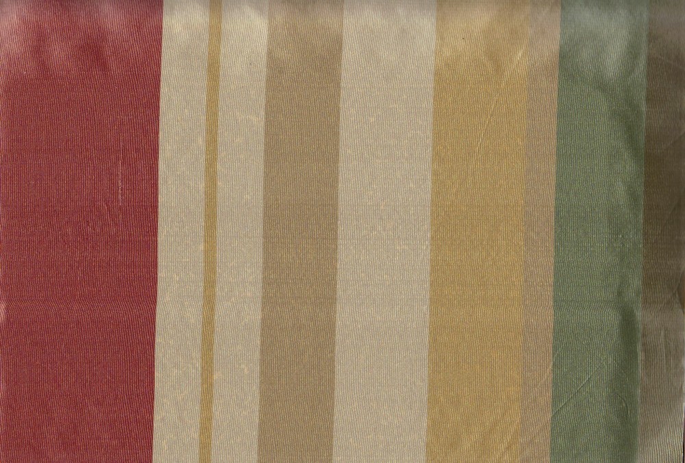 100% Silk fabric by Scalamandre, 54 inches wide, multi stripe