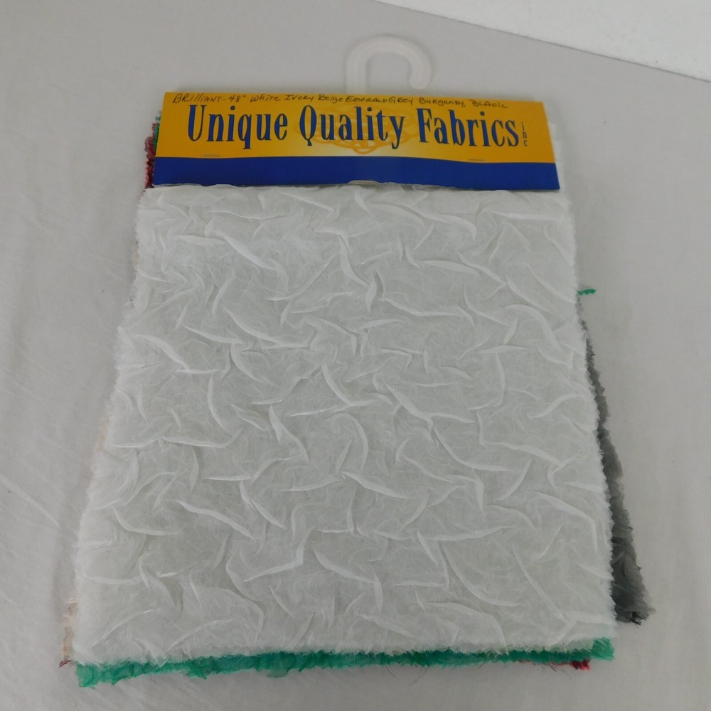 Fabric Samples 7 Pieces Double Layer Unique Quality Fabrics Polyester 14.5×11″
