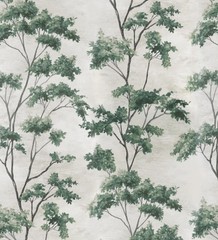 Thibaut/Anna French Curtain Fabric ‘DALTON’ 2.8 METRES GREEN Linen Blend