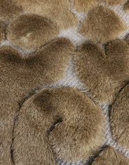 Faux Fur Sculpted Bronze Fabric by the yard