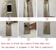 Soft Metallic Copper RFID EMI EMF Blocking Fabric Anti-Radiation Faraday Cloth