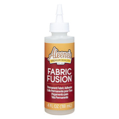 23473 Fabric Fusion Permanent Fabric Adhesive ,Clear,4Oz