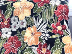 Floral Outdoor Patio Upholstery Fabric Large Colorful Blooms By The Yard