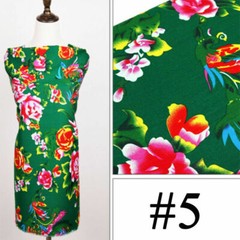 1M Flower Print Cotton Fabrics for Clothes Bedding DIY Chinese Ethnic Style SPW
