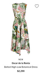 Authentic Oscar de la Renta luxury dress fabric. Made in Italy