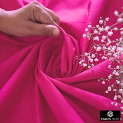 Fuchsia Pink Silk Dupioni Fabric By The Yard, 41 inches width Pink Silk Fabric