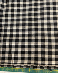 HOMESPUN BLACK, BROWN & CREAM PLAID – 1 YARD