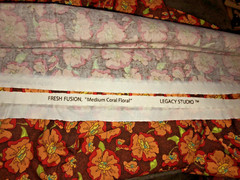 Fresh Fusion “MEDIUM CORAL FLORAL” By Legacy Studio Graphic Orange & Browns BTFQ