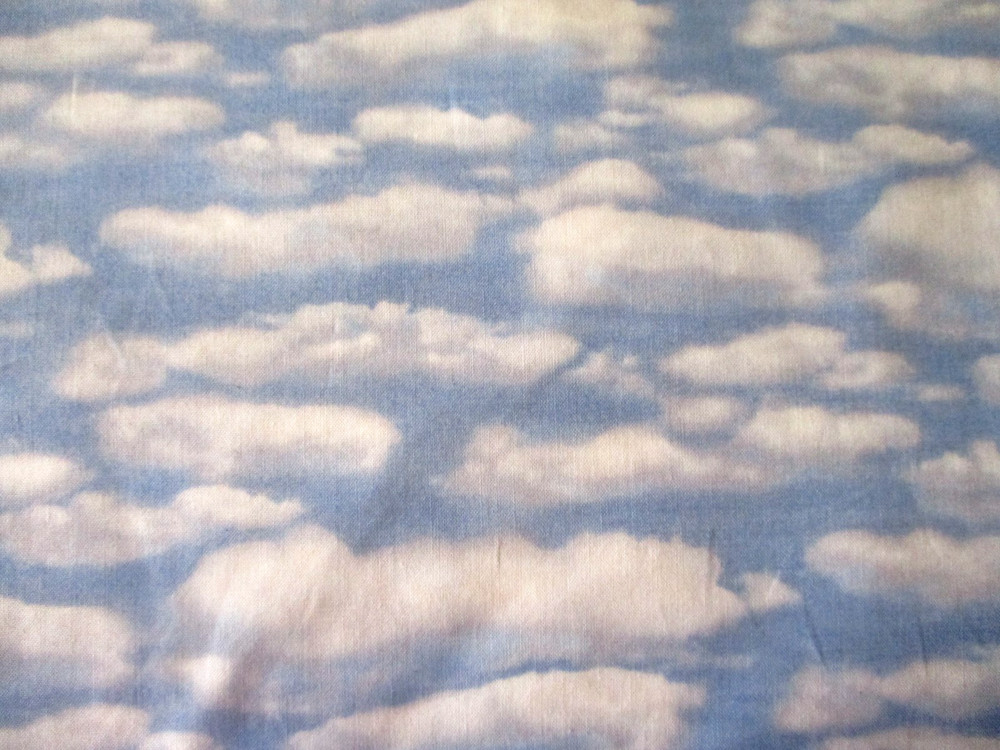 7-3/4 YDS CLOUDS IN THE SKY 100% COTTON MARCUS BROS