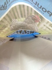 Empty Chicken Feed Woven Plastic Bag Sack Poulin Grain Crafts Art Repurpose