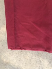 Burgundy Red Cotton Raw Fabric Upholstery 72” x 23”