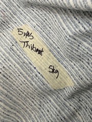 Thibaut W8806 Zia Stripe Sky Fabric 5 yards Polyester 54′ wide