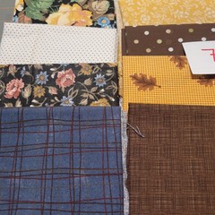 LOT OF 15 FAT QUARTERS COTTON FABRIC ASSTD COLORS & DESIGNS lot 7