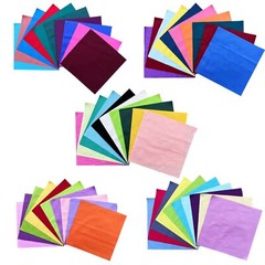 200 Pcs 4″x4″ Solid Cotton Fabric Squares Precut for Quilting DIY Crafts