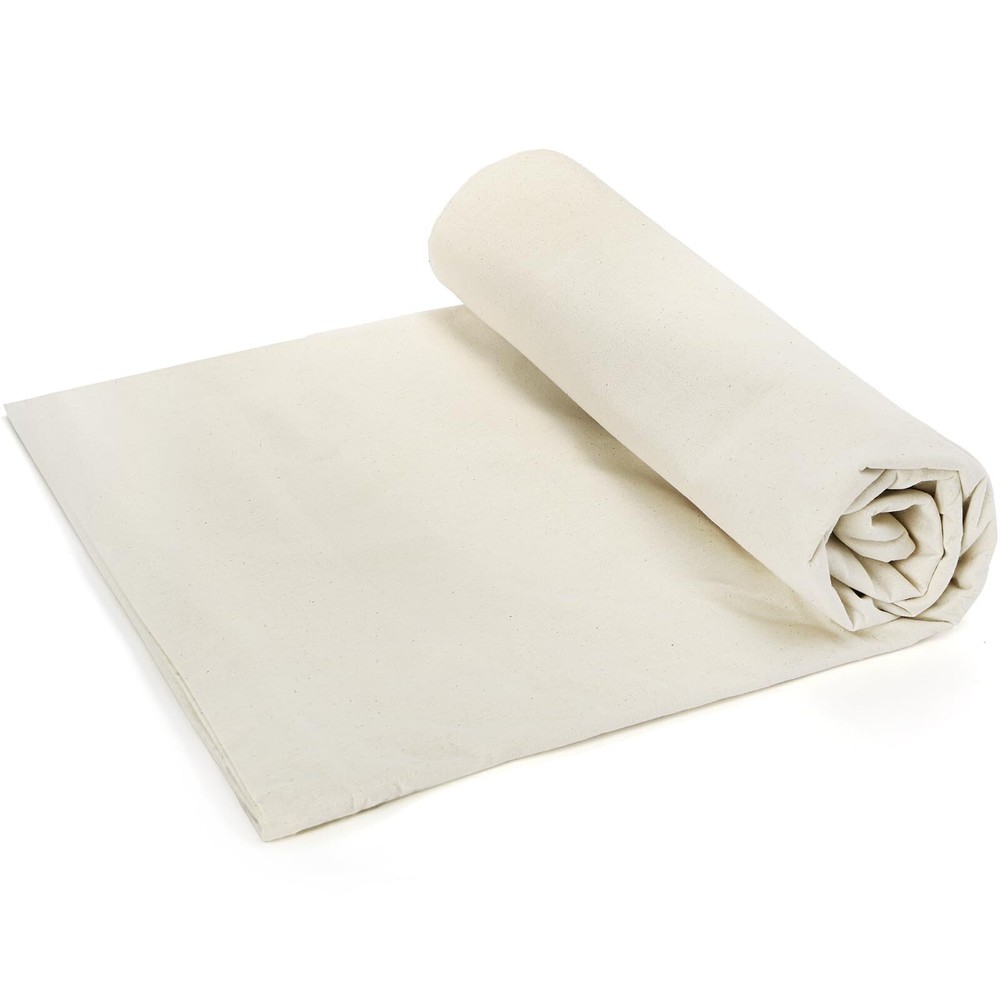 Cotton Muslin Fabric 63 Inch x 5.5 Yards Muslin Cloth Natural Unbleached Cott…