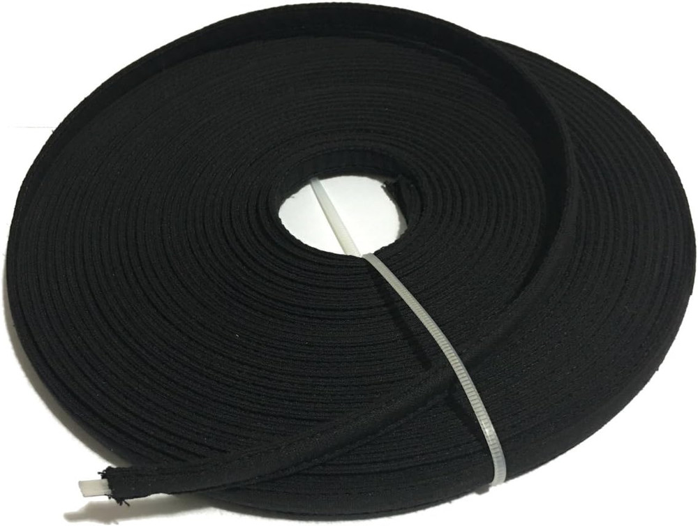 Cotton Covered Poly Boning 1/2″ Polypropylene ~ Black (12 Yards)