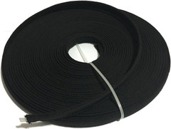 Cotton Covered Poly Boning 1/2″ Polypropylene ~ Black (12 Yards)