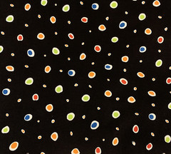 Polka Dot Fabric FQ By Jennifer Garant For Timeless Treasures Green Blue Black