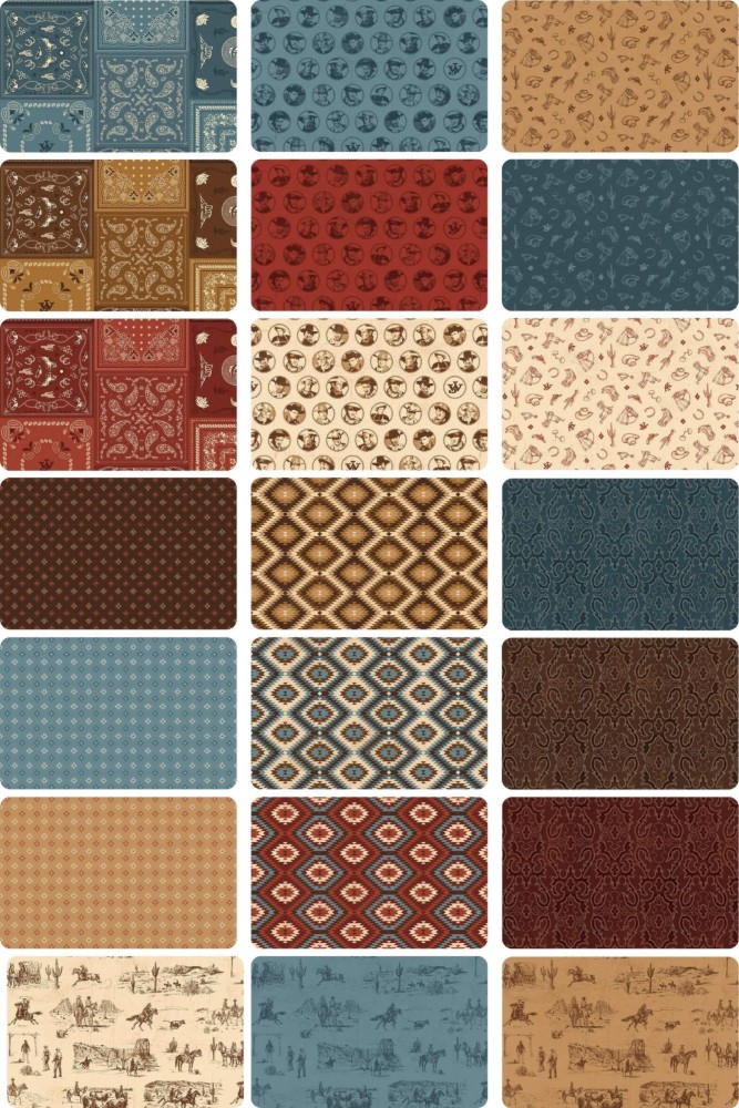 10 Half Yards – Assorted John Wayne American West Half Yard Bundle