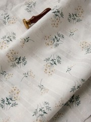 55” Wide Yard Elegant Floral Lace Jacquard Print Cotton Fabric For Shirt Craft