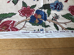 G.P. & J. BAKER FABRIC ENGLAND “CURZON” 1981