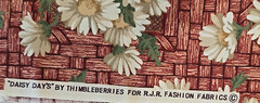 RJR Fashion Fabrics Thimbleberries DAISY DAYS Basket Weave Floral Quilt 2.25yds