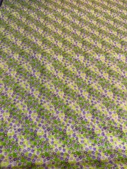 Fabric Lot 7 Yds 32 Ins 44 W “Violet Posey Swirls” Tutti Fruitti Floral Diagonal