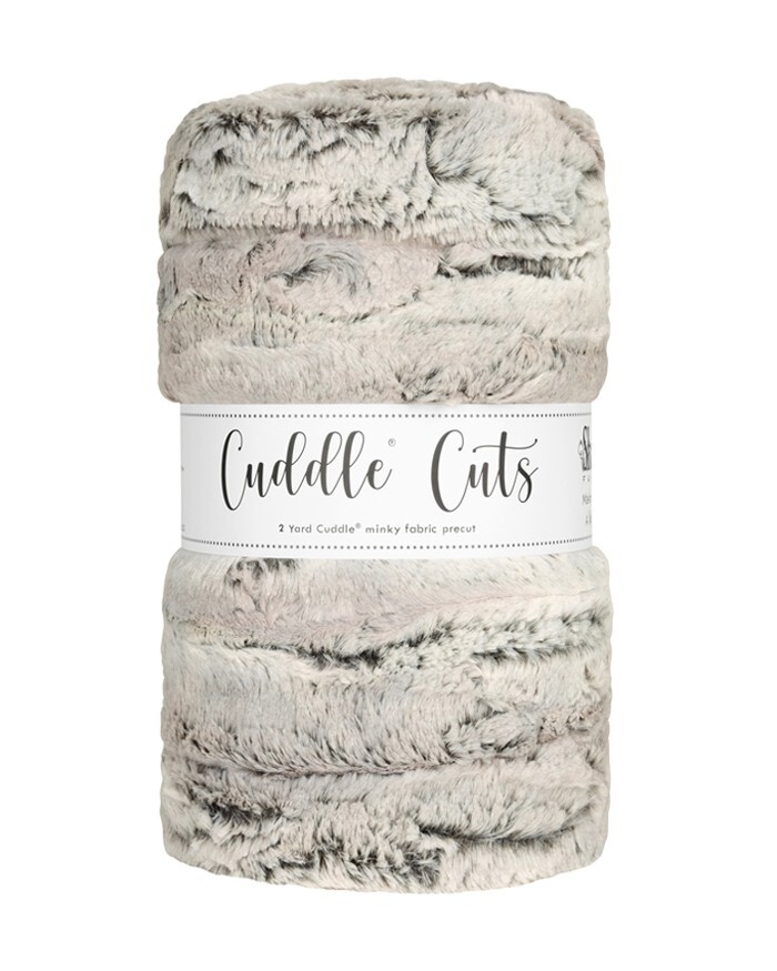 Shannon Fabric Cuddle Cuts – Minky 2 yard precut – Silver Fox