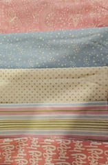 Curated Assorted Brands Fat Quarter Bundle 11 Pieces Ballet Theme/Pastel Colors