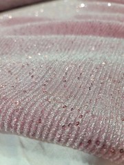 Pink Blush Pleated Stretch Fabric by the Yard – Embroidery and Sequins for Dress