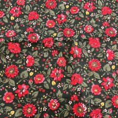Cotton Floral Fabric By Cranston Print Works 3 Yards