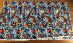 NEW Marvel Spiderman Super Hero DC Comics Cotton Fabric 1 Yard