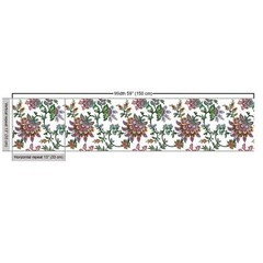Waterproof Floral Fabric 36×58 for Upholstery and Home