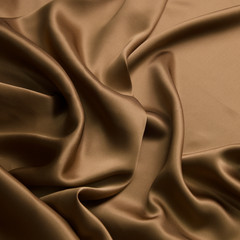 Latte 100% Pure Mulberry Silk Fabric by the Yard