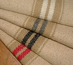 French Grain Sack 100% Cotton Linen Look Curtain Upholstery Cushion Craft Fabric