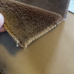 Holly Hunt Big Dreams Velvet 100% Cotton 1605/08 Agent Fabric 11.5×11.5″ Brown