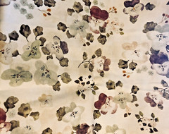 Marcel by Cecile Metzger For FIGO Fabrics Watercolor Pansies Neutral BTFQ