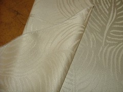 Mark Alexander Romo Fabric Rousseau Cream Silk Wool Upholstery Curtain 17 Metre