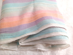 Pastel Rainbow Crepe Crinkled Gauze Light Fabric 53″ Wide BTY Sold By The Yard