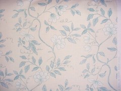 5-1/8Y GP & J Baker PP50345 Opera Trail Aqua Country English Upholstery Fabric