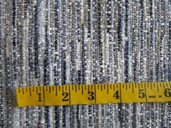 Decorators Upholstery Fabric Metaphores Blues Black Grey Ivory Striated 7.88Yd