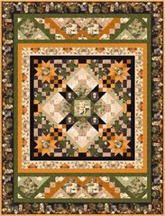 Lumin/White Owl – Dark Academia – Scrolls And Webs – Dark Pumpkin, Fabric BTY